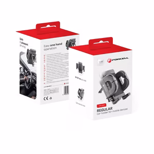 Auton puhelinteline Forcell F-Grip Regular ilmakanava musta