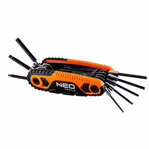 TORX-avainsarja kahvalla: T9, T10, T15, T20, T25, T27, T30, T40