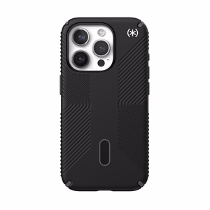 Speck Presidio2 Grip ClickLock MagSafe-suojakuori iPhone 15 Pro -puhelimelle, musta/liuskeenharmaa