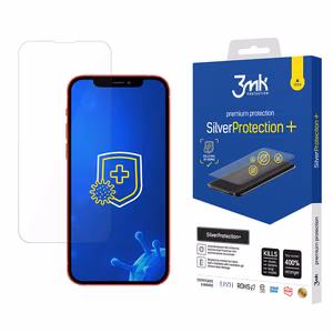 Antibakteerinen näytönsuoja pelaajille iPhone 13 mini 3mk Silver Protection+ sarjasta
