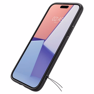 Spigen Liquid Air Suojakuori iPhone 15 Plus 6,7:lle - matta musta