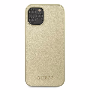 Guess GUHCP12LIGLGO iPhone 12 Pro Max 6.7" kultainen/kultainen kovakotelo Iridescent (Iriseva)