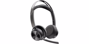 HP Poly Voyager Focus 2-M USB-C-C -kuulokkeet USB-C/A-adapteri latausteline