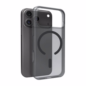 Puro Daylight MagSafe-yhteensopiva silikoninen suojakuori iPhone 17 Pro Max:lle - läpikuultava musta