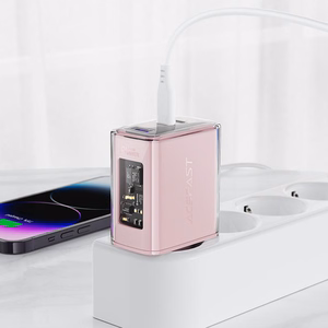 Acefast GaN charger 65W 3 ports (1xUSB, 2xUSB C) green (A45)