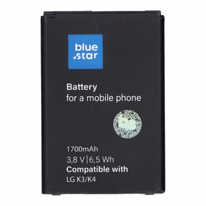 Akku LG K3 / K4:lle 1700 mAh Blue Star Premium