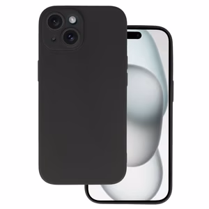 Back Case MATT Suojakuori iPhone 15:lle musta