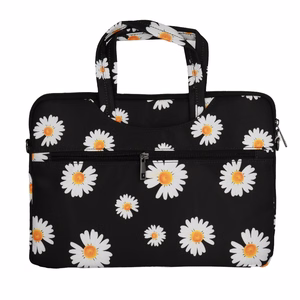 Wonder Briefcase Laptop 15-16 inches black daisies