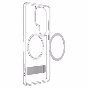 Spigen Ultra Hybrid S Mag MagSafe Suojakuori Samsung Galaxy S26 Ultra:lle - läpinäkyvä ja valkoinen