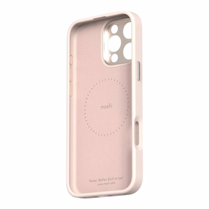 Moshi Kameleon MagSafe suojakuori iPhone 16 Pro Max -laitteelle, jalustatoiminnolla, Shell Pink -värinen