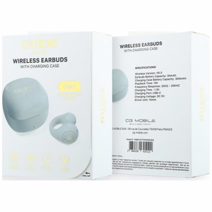 Wireless earphones OWS Guess Mini Classic turquise