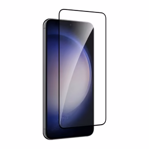 Puro Frame karkaistu lasi mustalla kehyksellä Samsung Galaxy S25 / S24 -puhelimelle