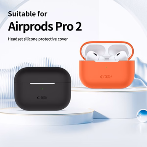 Tech-Protect Silikoninen Suojakuori Apple AirPods Pro 1 / 2:lle - vaaleanpunainen