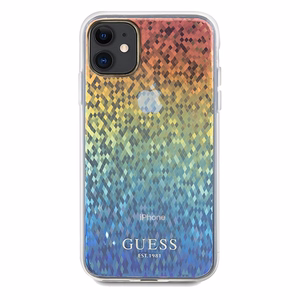Guess IML Faceted Mirror Disco Iridescent -suojakuori iPhone 11 / Xr:lle - monivärinen