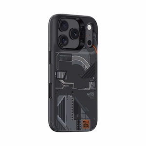 Benks Dynamic Magnetic Mecha -suojakuori (D070) Iphone 17 Pro Maxille, musta (kameran ohjauspainike)