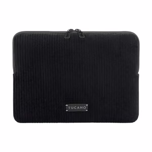 Tucano Velluto 2 neoprene sleeve with velvet exterior for 13-inch MacBook Air/Pro and 12-inch laptops, black