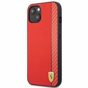 Ferrari FESAXHCP13SRE iPhone 13 mini 5.4" punainen/punainen kovakotelo On Track Carbon Stripe