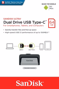 SanDisk pendrive 64GB USB 3.1 / USB-C Ultra Dual Drive