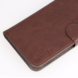 WONDER COMMON Universal Book Case (SIZE L) for Iphone 6 Plus/7 Plus/8 Plus/Xs Max/11 Pro Max/Samsung S20 FE/S21 FE/S10 Plus/A10/A32/A54/Xiaomi 12 Lite/Huawei P30 Pro brown