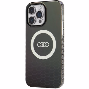 Audi IML Big Logo MagSafe Suojakuori iPhone 14 Pro Max:lle - musta
