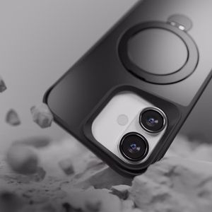 Etteri Matt Mag Ring Suojakuori iPhone 17:lle musta