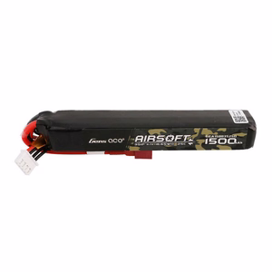 Gens Ace 25C 1500 mAh 3S1P 11,1 V:n airsoft-aseen lipo-akku, T-liittimellä