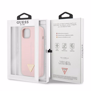 Guess GUHCP13SSLTGU iPhone 13 mini 5.4" violetti/lila kovakotelo Silikoni Kolmio