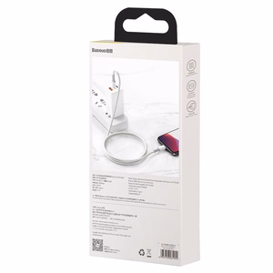 Baseus High Density Braided USB-C - Lightning kaapeli PD 20W 1 m (valkoinen) CATLGD-02
