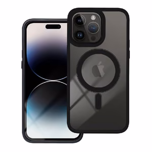 Color Edge Mag Cover (MagSafe) -suojakuori iPhone 15 Plus:lle, musta