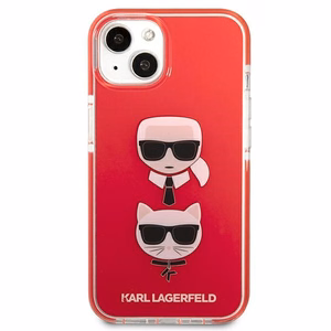 Karl Lagerfeld Karl&Choupette Head Case iPhone 13 mini - punainen