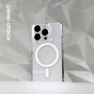 Crong Clear MAG Pro MagSafe suojakuori iPhone 15 Pro -laitteelle, läpinäkyvä