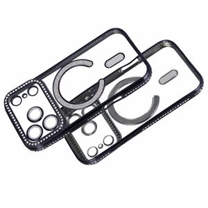 Bling MagSafe Suojakuori iPhone 17 Pro:lle musta