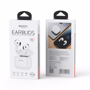 YESIDO HEADPHONES TWS32 (ANC) BT 5.4 300mAh WHITE