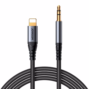 Joyroom Audio Transfer Series SY-A06 mini jack 3.5 mm / Lightning kaapeli 1.2m - musta