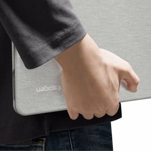 Spigen Urban Fit harmaa suojakuori vuoden 2026 MacBook Neo 13 -mallille