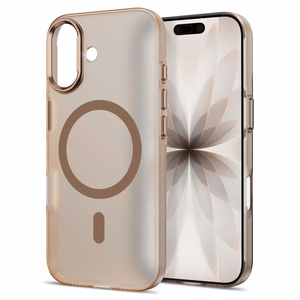 Tech-Protect MagZero MagSafe-suojakuori iPhone 17:lle, matta beigenruskea