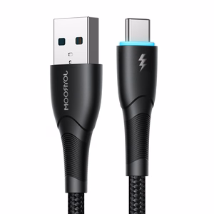 Joyroom Starry Series SA32-AC3 3A USB-A / USB-C kaapeli 1m - musta