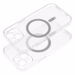 Suojakuori iPhone 14 PLUS:lle Frost Mag Cover MagSafe-yhteensopiva (kameransuoja) läpinäkyvä jäinen