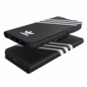 Adidas OR Booklet Case PU iPhone 13 Pro / iPhone 13 - musta ja valkoinen