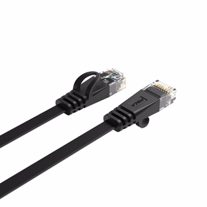 Orico PUG-C7B CAT7 10Gbps RJ45 Ethernet-verkkokaapeli internet LAN litteä 2m - musta