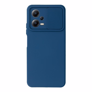 Camshield Soft Suojakuori Xiaomi Redmi Note 12 5G / Poco X5:lle - laivastonsininen