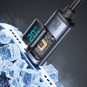 Joyroom Prism Series A16 Lightning / USB-C PD 20W kaapeli 1.2m - musta