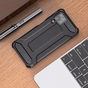 Hybrid Armor Case Kova kestävä suojus Samsung Galaxy A22 4G silver