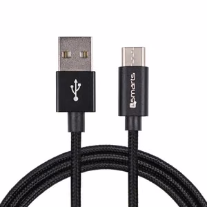USB-A – USB-C kaapeli RapidCord 2A, 2 m, musta