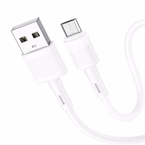 USB-kaapeli Hoco X83 USB-A - MicroUSB 1,0 m valkoinen