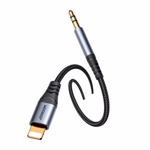 Joyroom Audio Transfer Series SY-A06 mini jack 3.5 mm / Lightning kaapeli 1.2m - musta
