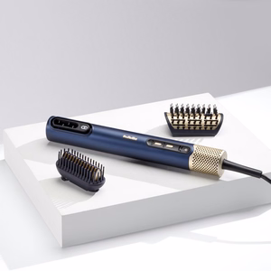 BaByliss AS6550E – 1500 W ionisoiva kuumailmaharja, 3 lämpöasetusta, sininen/kullanvärinen