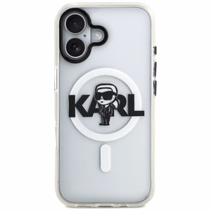 Karl Lagerfeld IML Karl Sketch Logo MagSafe Suojakuori iPhone 17:lle - Läpinäkyvä