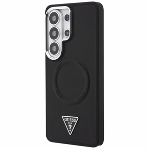 Guess Suojakuori Embossed Ring Triangle Logo MagSafe Samsung Galaxy S26 Ultra:lle musta