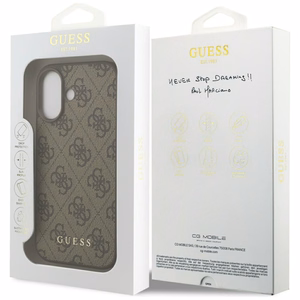 Guess 4G Classic -suojakuori iPhone 17 - ruskea